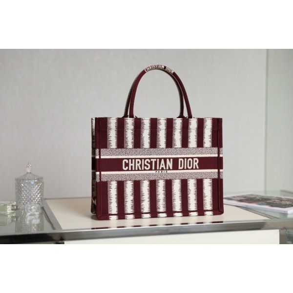 DIOR TOTE striped shopping bag
